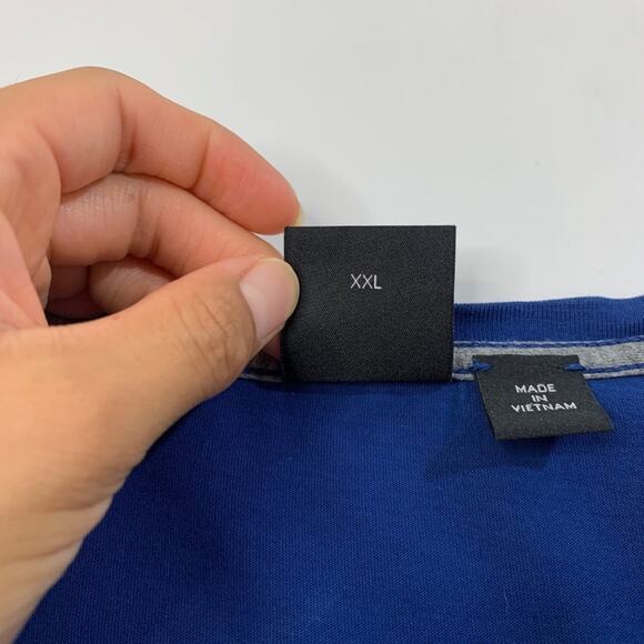 Hugo Boss Shirt Mens 2XL XXL Slim Prussian Blue Cotton Short Sleeve Crew Tee - Picture 4 of 10